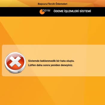 ÖSYM MSÜ Sınavı İçin Para Yatırmak İstiyorum Ama Sistem Hata Veriyor