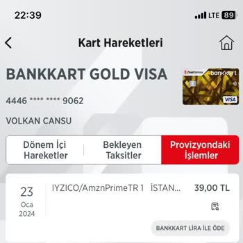 Iyzico Amazon Prime Firmasından Şikayetçiyim!