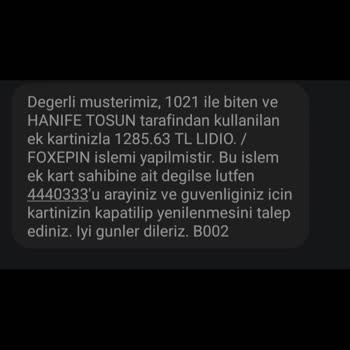 Lidio Foxepin Hesabımdan İznim Olmadan Para Çekti