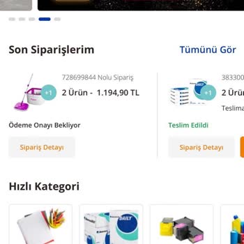 Avansas Ofis Malzemesi Sno 728699844 Siparişin Gönderilmiyor...