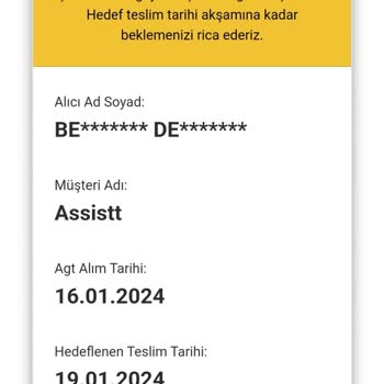 AGT'nin Kargomu Getirmemesi