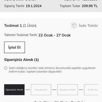 DeFacto Olmayan Ürün Satışı Ve İptal