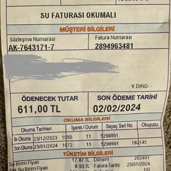 İBB / İSKİ Fatura Şikayeti