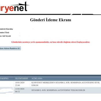 Kuryenet Firması Kredi Kartıma El Koydu