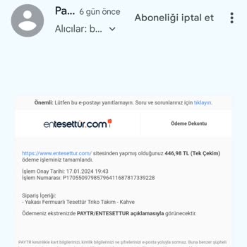 Entesettur.com Para İadesi Yapılmıyor