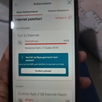 Vodafone Vaad Edilen Paket Sıkıntısı