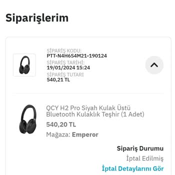 Epttavm Para İademi Yapmadı