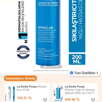 La Roche Posay Tonik Sivilce Yaptı