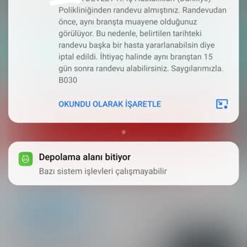MHRS (Merkezi Hekim Randevu Sistemi) Kendiliğinden, Onayım Dışında İptal Edilen Randevum