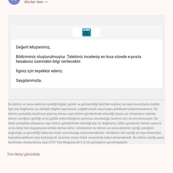A101 Tescil Evraklarını Yollamıyor