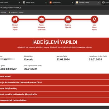 AGT Kurye (aynigunteslim.com) Ve Amazon Türkiye İş Birliğiyle Mağduriyet