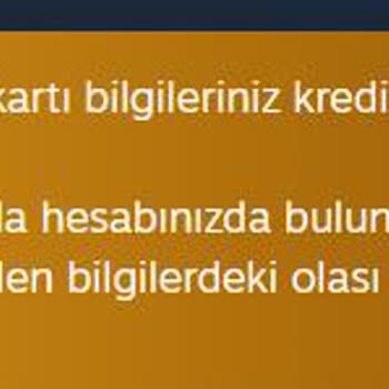 İninal Kartımla Steam'den Alışveriş Yapamıyorum Böyle Hata Veriyor