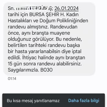 MHRS (Merkezi Hekim Randevu Sistemi) Randevum Bilgim Dişi İptal