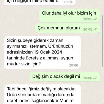 Hepsiburada Değişim Talebimi İşleme Almadı