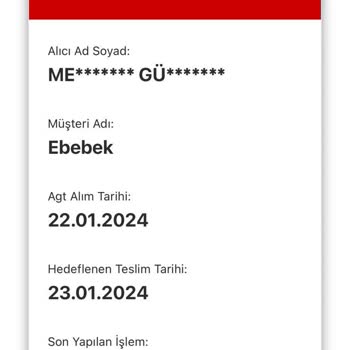 AGT Kargo Adrese Gelmeden İade Yapılmış