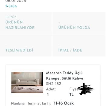 Vivense Teslimat Yok! Muhatap Yok!