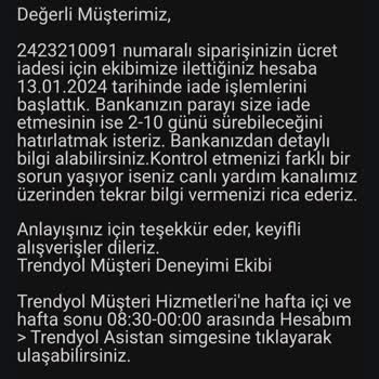 Trendyol İade Ücretimi Yatırmıyor