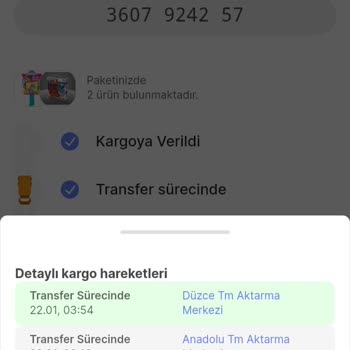 Hepsiburada Transfer Merkezinde Takılan Ürün