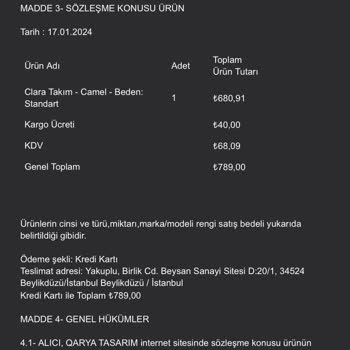 Qarya Tasarım Ürünü Teslim Etmedi