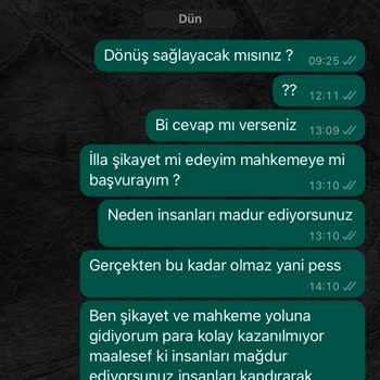 Qarya Tasarım Ürünü Teslim Etmedi
