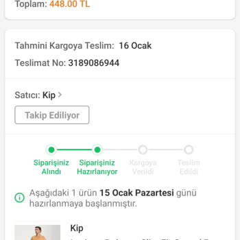 KİP Marka 10 Gündür Siparişi Teslim Etmiyor