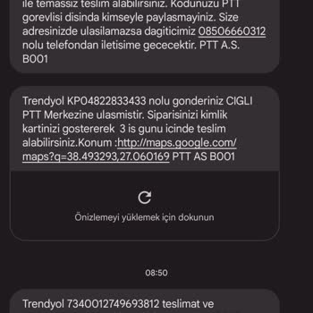 PTT Kargo Teslimatı Ve İletişim Sorunu