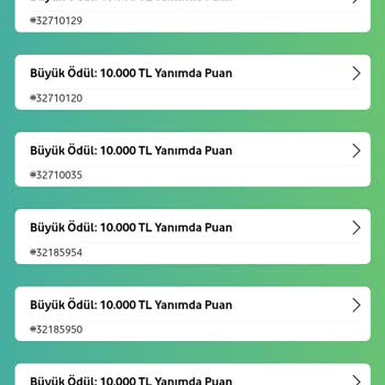 Vodafone Kazı Kazanda Kazandıklarım Görünmüyor.