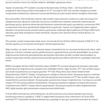 PTT Bank Bloke Kaldırılması