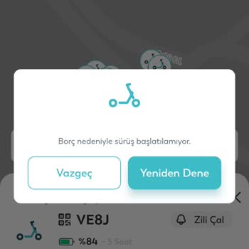 BinBin Hesapta Borç Olmadığı Halde Borç Var Deyip Sürüşü Başlatmıyor