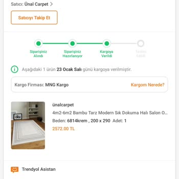 MNG Kargo Gönderim Oturduğum Yere Gönderim Yapmıyor