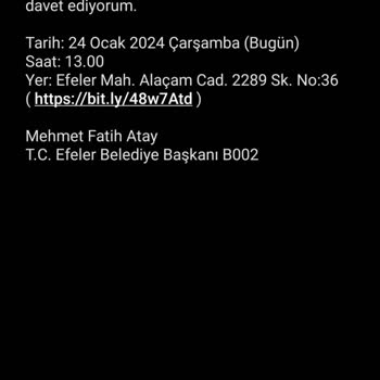 Efeler Belediyesi Belediyeden Gelen İstenmeyen Mesajlara Çözüm Arıyorum