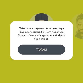 Snapchat Erişim Geçici Olarak Devre Dişi Bırakıldı