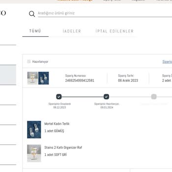 Madame Coco Online Sipariş Teslimatı Yapılmadı