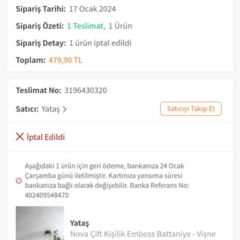 Trendyol Siparişimi 10 Gün Sonra İptal Etti