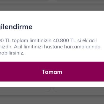 QNB Finansbank Acil Limit Normal Limite Döndürülmesi