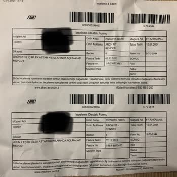 Skechers Kısa Süreli Kullanım Sonrası Ayakkabıda Açılma Sorunu