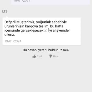 LTB Sipariş İptal Mağduriyeti