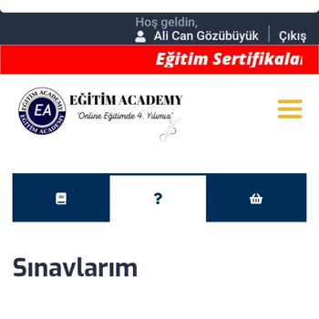 Eğitim Academy Sertifika İletişim Sorunu