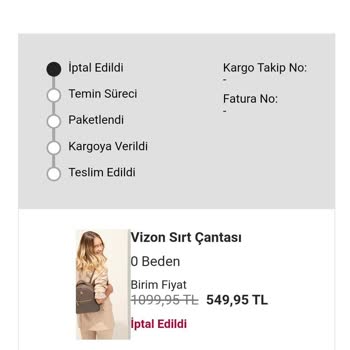 Pierre Cardin Giyim Pierre Cardin Sipariş İptali Hakkında