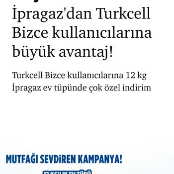 İpragaz Turkcell Kampanyası İçi Boş