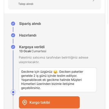Hepsiburada.com Dan. Gelmeyen Kargolar