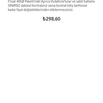 Vodafone Tarife Değişiklik Problemi