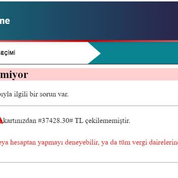 Başakşehir Vergi Dairesi Kredi Kartı İle Muhtasar Ödeme Hatası