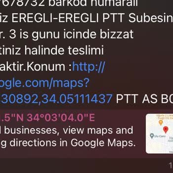 PTT Kargo Konya Ereğli PTT