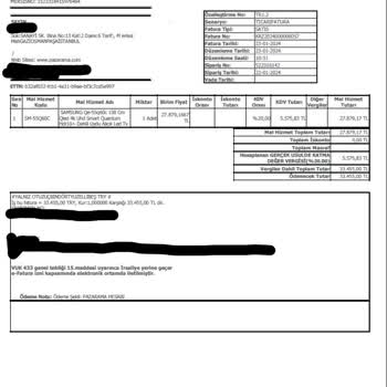 Kraft DTM Pişmanlıktır. Yanlış Ürün Gönderiyorlar Televizyon, Samsung,