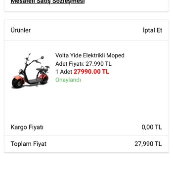 #A101 Volta Moped Gecikmesi