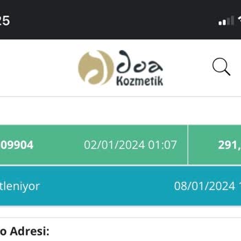Doa Kozmetik 20 Gündür Kargomu Göndermedi.