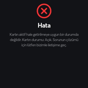 Papara Kart Aktive Olmuyor