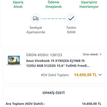 Avansas Siparişimi Teslim Etmiyor