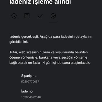 Stradivarius 20 Gündür Bekletilen Kargonun, İsteğim Dışı İade Edilmesi